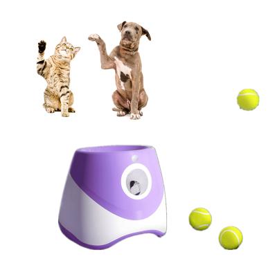 China New Arrival High Quality TIKTOK Stored USB Charging Electric Smart Ball Launcher Dog Emission Device Outdoor Toy Ball Launcher For Dog for sale