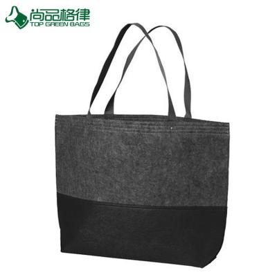 China Eco Recyclable Advertising Shopping Tote Felt Bags Promotional Wholesale Gift Shopping Tote Felt Bags for sale