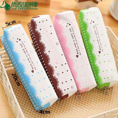 China Popular Pen Holder Pouch Polyester School & Office Zipper Pencil Case Polyester Fancy Pen Holder Pencil Bag for sale