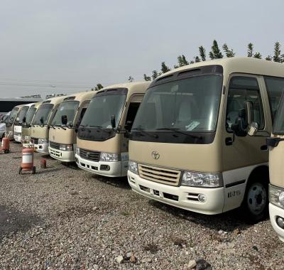 China Fuel Type Diesel 6GR Engine Used Toyota Coaster Bus with 12-23 Seats and Left Hand Drive for sale