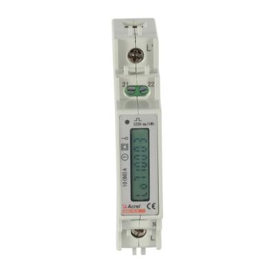 China 1p Single Phase Stack Din Rail Charging Digital Energy Meter ADL10-E for sale