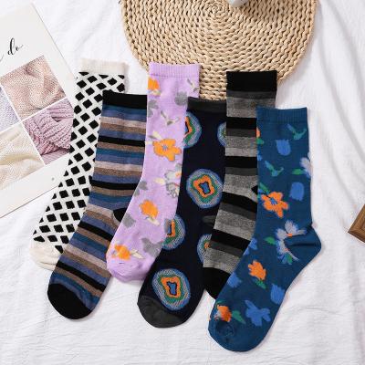 China Custom Sporty Socks Logo Fashion Women Dress Polyester Happy Unisex Novelty Funny Socks For Woman for sale