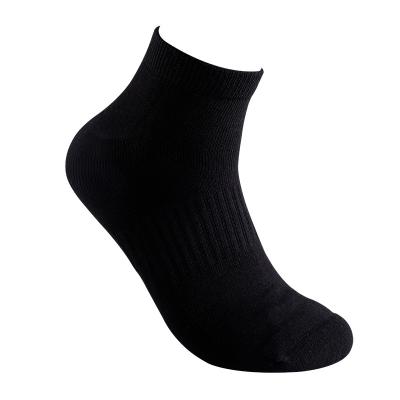 China Wholesale High Quality Bamboo Compression Breathable Padded Fit Ankle QUICK DRY Cushioned Sports Running Socks Men's Gym Socks for sale