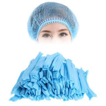 China Medical Disposable Head Cover Net clipped mob clip hut Chapeau double elastic MOB Clip Hut for sale