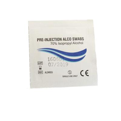 중국 Medical Cotton Gauze Swab Pre-injection alco swab sterile cotton pad 70% Alcohol cotton wool Gauze swab pad 판매용