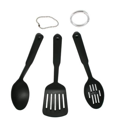 China 3-Piece Kitchen Utensil Nylon Nylon Cooking Tools Ring Set Nonstick High Temperature Resistance Outdoor Camping Equipment for sale