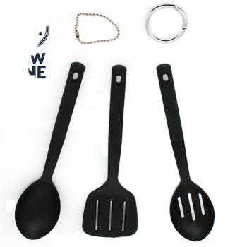 China 3-Piece Kitchen Utensil Nylon Nylon Cooking Tools Ring Set Nonstick High Temperature Resistance Outdoor Camping Equipment for sale