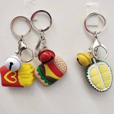 China Cartoon and All Specifications Custom Design Caricature Figure Mockup Keychains Low MOQ and 10 Days Shipping for Custom Orders Silicone 3D Keychains for sale