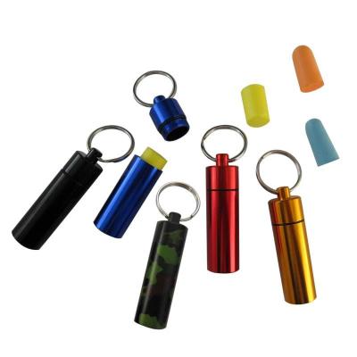 China 14mm Metal Middle Camouflage Waterproof Capsule Key Chain 82010 for sale