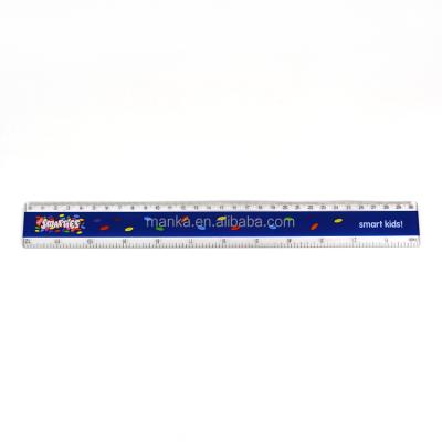 China 30cm triangle scale ruler /plastic plastic scale ruler/promotional scale ruler for sale