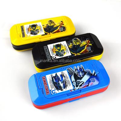 China Schools & New cute multifunctional plastic desks pencil case for kids for sale