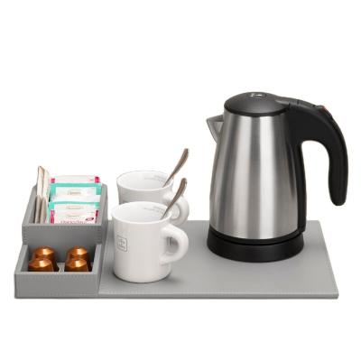 China DURABLE 2 Years Warranty Plastic Serving Tray Electric Kettle With Tray For Hotel for sale