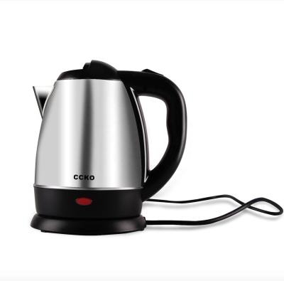 China 360 Degree Rotating Base CCKO 1.2L Kettle Hotel Tea Kettle Wholesale Food Grade Stainless Steel Coffee Electric Kettle for sale