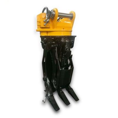 China energy & Mining Wood Grapple Single Cylinder 386 Degree Rotation Hydraulic Rotation Grapple For PC05 Excavator for sale