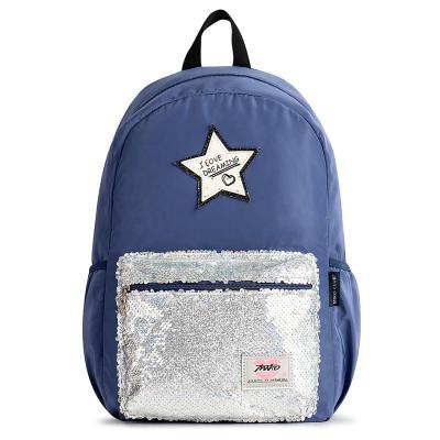 China Custom Waterproof Polyester Sequin Student School Kids Backpack Kids Bags For Girls for sale