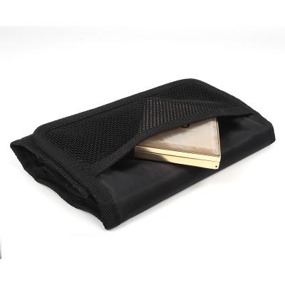 China Convenient Customize Black Polyester Cosmetic Makeup Bag Bolso De Tocador Bags for sale