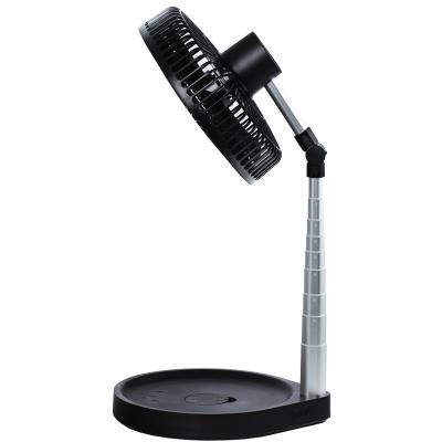 China USB DC 5V Folding Fan Mini Charging Fan Mute Portable Telescopic Floor Standing Fan Desk Table Fans for sale