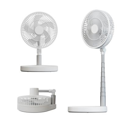 China Foldable Fan Factory Customized Folding Remote Control Stretchable DC Ted Rechargeable Foldable Fan With LED Light for sale