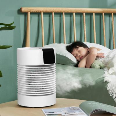 China Portable Air Conditioner Portable Mode Ultrasonic Air Conditioner Atomizer Water Cooling Shake Rechargeable Spray Humidifier Desktop Fans for sale