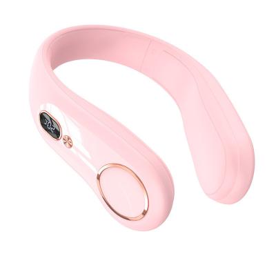 China Portable Usb Hanging Mini Lazy Neckband Fan Rotating Hot Selling Neck Fan Outside Neck Hung Fan Personal Neck Sports Fan for sale