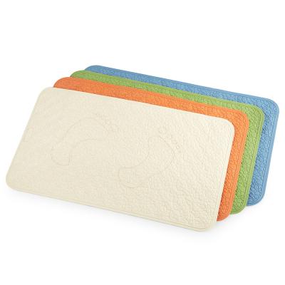 China Sustainable New Design Square Non Slip High Quality Natural Rubber Shower Bath Mat for sale