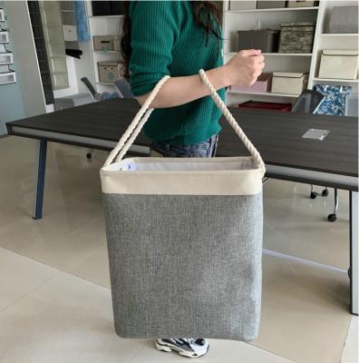 China Sustainable Living Smart Hot Sale Storage Laundry Basket Organizer Felt Fabric Storage Basket for sale