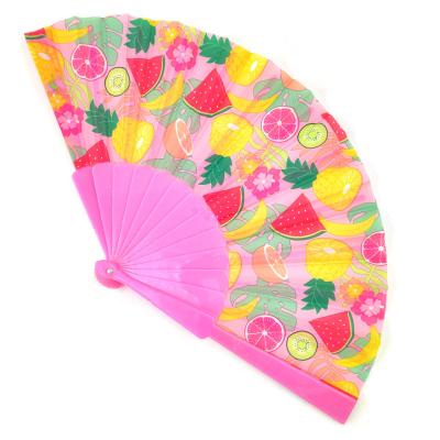 China China Custom Printed Cloth Folding Hand Fan With Bamboo Handle For Promotional Gifts for sale