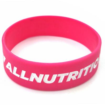 China Durable Fashion Custom Logo Engraved Wristband Wristband Silicone Rubber Wristbands For Sport for sale