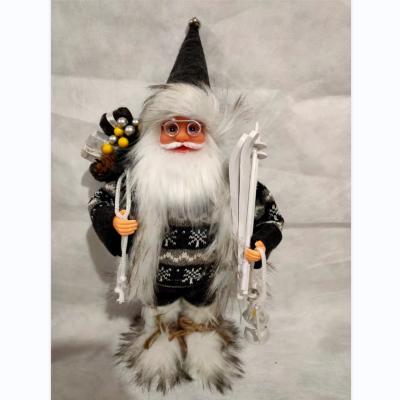 China 2022 Piece +PVC Standing Piece Figurine Figure Christmas Gift Indoor Outdoor Decoration Santa Claus Doll Ornaments Cloth Decorations Christmas for sale