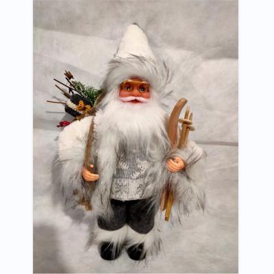 China 2022 Piece +PVC Standing Piece Figurine Figure Christmas Gift Indoor Outdoor Decoration Santa Claus Doll Ornaments Cloth Decorations Christmas for sale