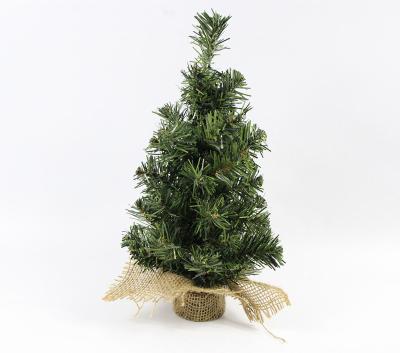 China Fireproof PVC Christmas Gifts DIY 30Cm Mini Artificial Christmas Tree Ornament for sale