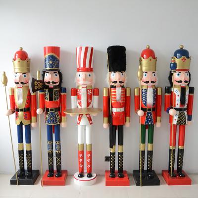 China Christmas Ornaments Nutcracker 180cm Tall Bar KTV Soldier / Wooden King Puppet for sale