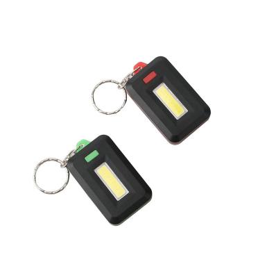 China 2021 Wholesale Portable Mini LED Emergency Lighting Portable Flashlight COB Key Chain for sale