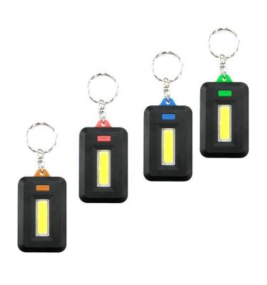 China Emergency Customized Lighting Mini LED Plastic Material Emergency Keychain Flashlight Key Chain for sale