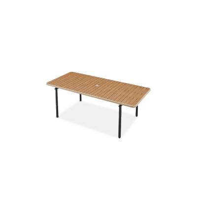 China Weather Outdoor Furniture Modern Simple-Design wood garden table simple fashion design table for living room wood tabletop coffee table for sale