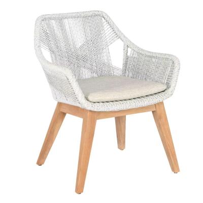 China Weather Outdoor Furniture Modern Design garden furniture outdoor used Rattan wicker dining chair teak outdoor chair teak lounge chair for sale