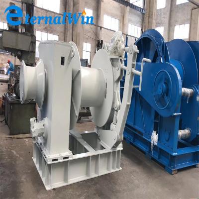 China 500Kn Marine Boat High Speed Hydraulic Winches With Double Drums Te koop