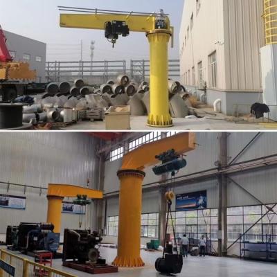 China Pilar Mounted Jib Crane 0.25ton 1ton 2ton 3ton 5ton With Remote Control for sale