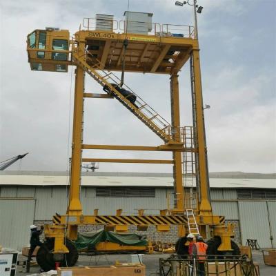 China De Modelrubber tired Brug Crane Support Customization 40 van RTG Ton Gantry Crane Te koop