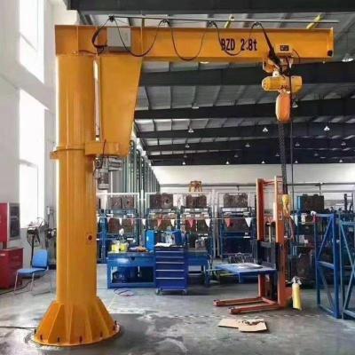 China BZ Type Cantilever Jib Crane With Electric Hoist Lifting 500kg-3 Ton for sale