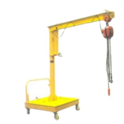 Cina Jib Cranes With Chain Hoist mobile mobile a mensola 500kg in vendita