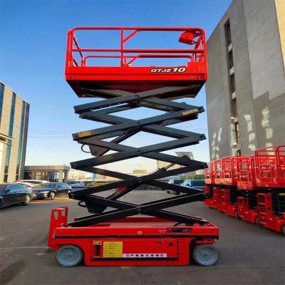 China 10m Small Hydraulic Aerial Construction Work Platforms Electric Scissor Lift for sale