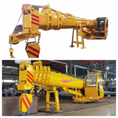 China Yellow Ship Mobile Harbour Crane 5T 10T Offshore Ship Deck Cranes zu verkaufen