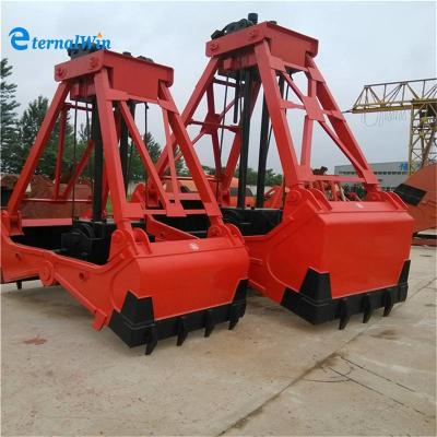 China Port Handling Grab 3-30m Lifting Height 500-3000kg Weight Hydraulic Clamshell en venta