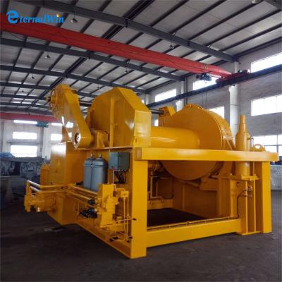 China Hydraulic Station Marine Steel Winch 1-75ton Capacity Mooring Winch In Ship for sale