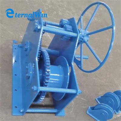 China Manual Hand Mooring Winch Marine Equipments Boat Deck 2ton 5ton 11ton for sale