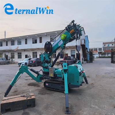 China Mini Spider Crane With Electric And Diesel Power Multiple Colors for sale