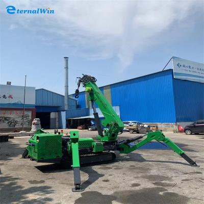 China 12 ton zware elektrische dieselkracht spinnenkraan met gele / rode / blauwe / zwarte of groene kleur Te koop