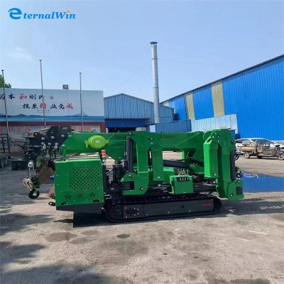 China 3 ton kleine spinkraan met telescopische boom voor de bouw Te koop