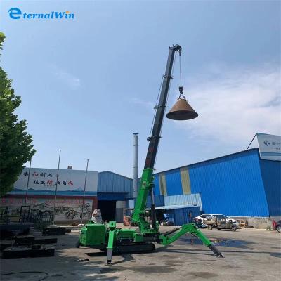 China 5 Ton Electric and Diesel Dual Power Spider Cranes for sale